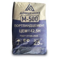 Цемент М500-Д0 I 42.5Н СС Донцемент (25кг)